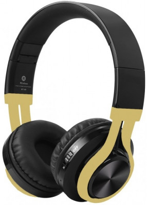 Headphones Crystal Audio BT-01-KG Μαύρο/Χρυσό
