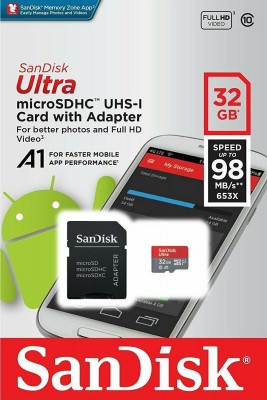 Κάρτα Μνήμης Sandisk Micro SDHC Ultra 32GB
