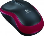 Mouse Logitech Wireless M185 Red