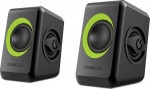Speakers Sonicgears 2.0 Green Quad Bass