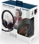 Headphones Gembird MHS-03-BKRD Black/Red